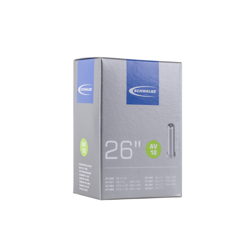 Schwalbe AV12 26-inch Inner Tube in Light Blue-3