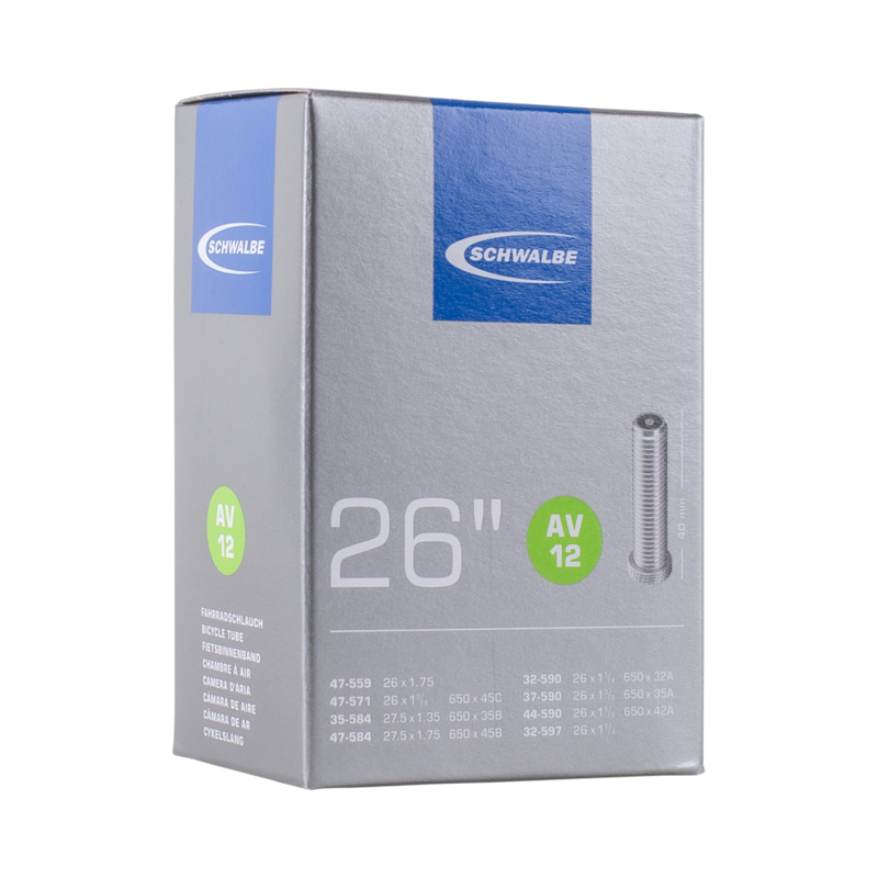Schwalbe AV12 26-inch Inner Tube in Light Blue-4
