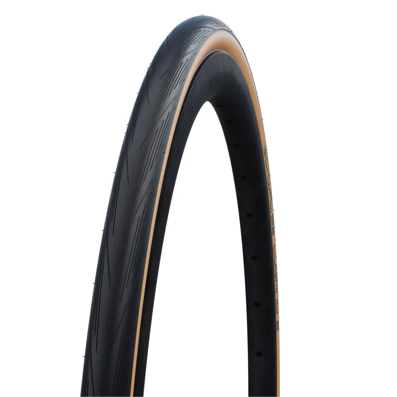 Schwalbe Lugano II Tyre - Black/Tan 700c 25c