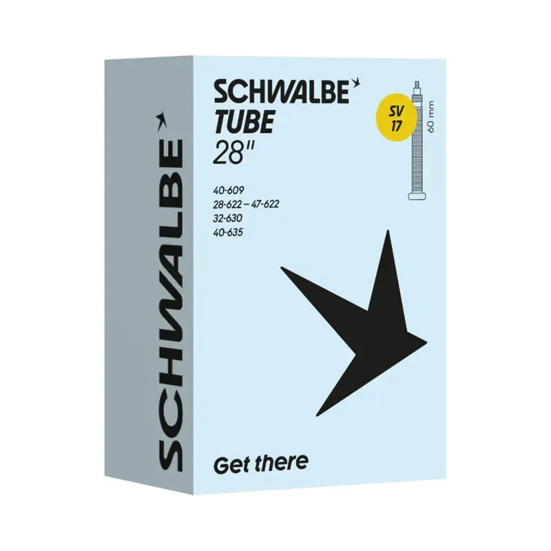 Schwalbe Inner Tube sv17 28/47-622/635 40mm BLACK