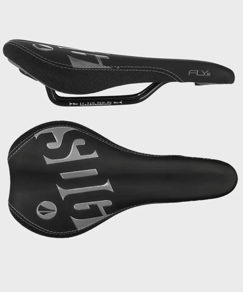 SDG Fly Junior Steel Rail Bicycle Saddle - Black