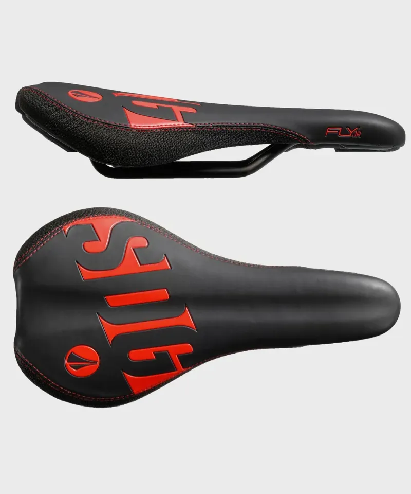 SDG Fly Junior Steel Rail Bicycle Saddle - Red