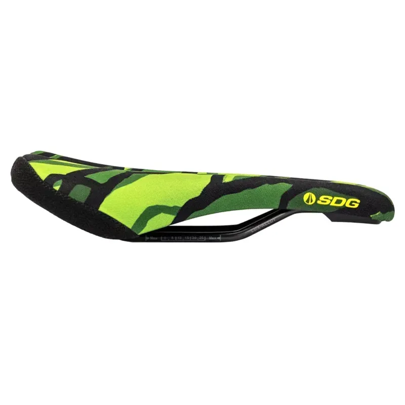SDG Bel Air V3 Lux-Alloy Terra Firma Bicycle Saddle - Hasie Green-2