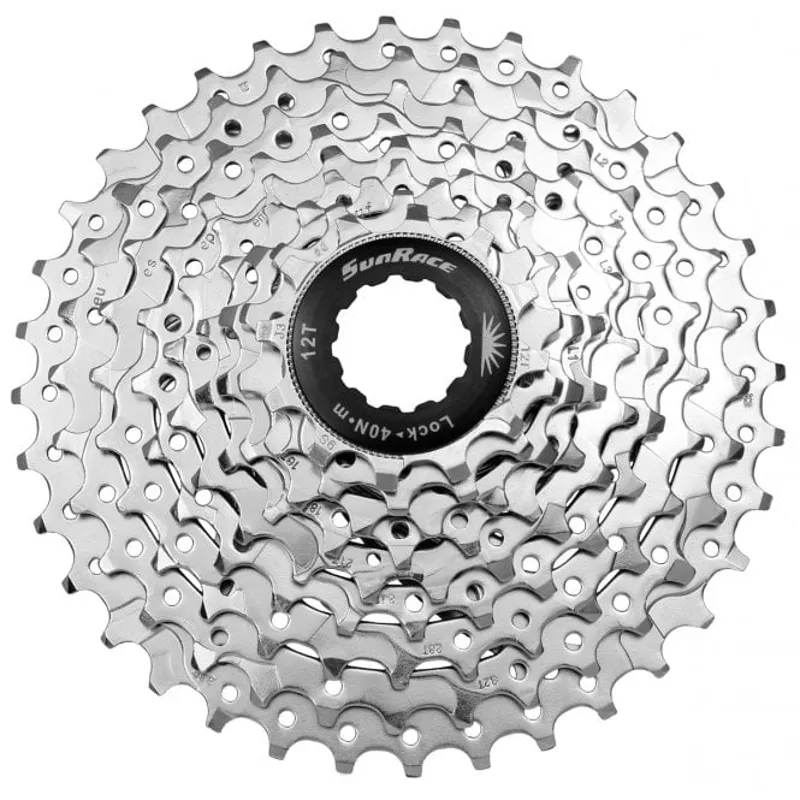 SunRace 9spd 11-36t Cassette - Silver - 9 speed