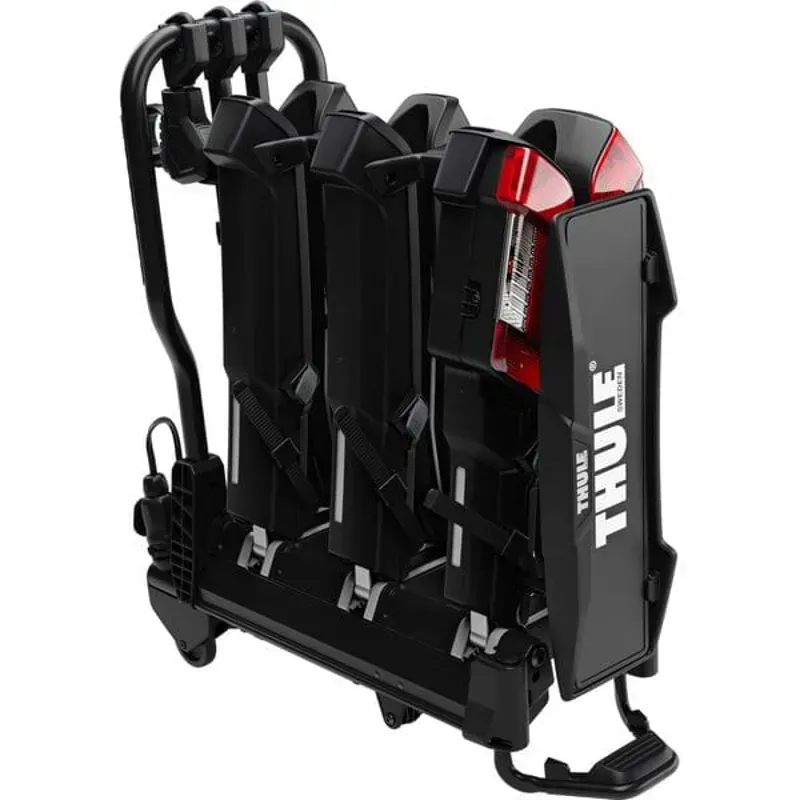 Thule 945 EasyFold 3 - 3-Bike AcuTight 3-Pin Bike Carrier - Black/Silver-2