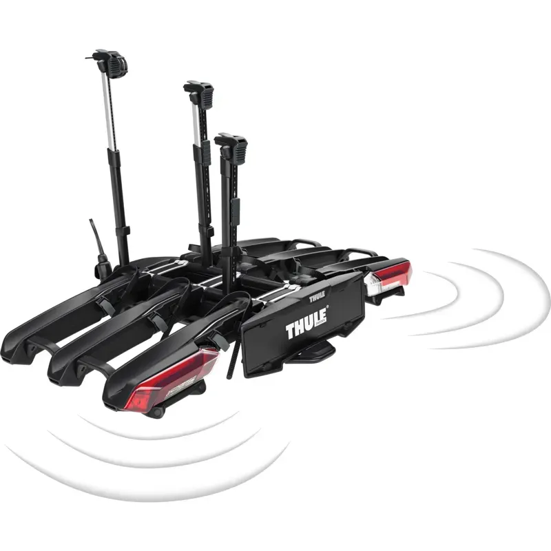 Thule Epos ParkSecure 3-Bike Towball Bike Carrier - Black/Silver-5
