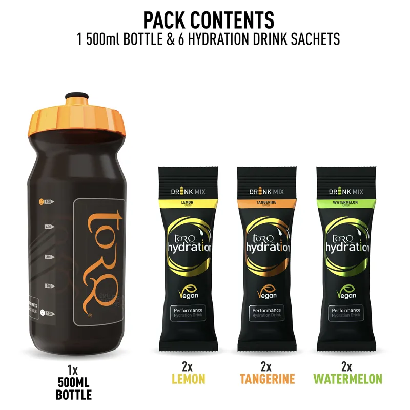 Torq 6-flavour Hydration Bottle Pack