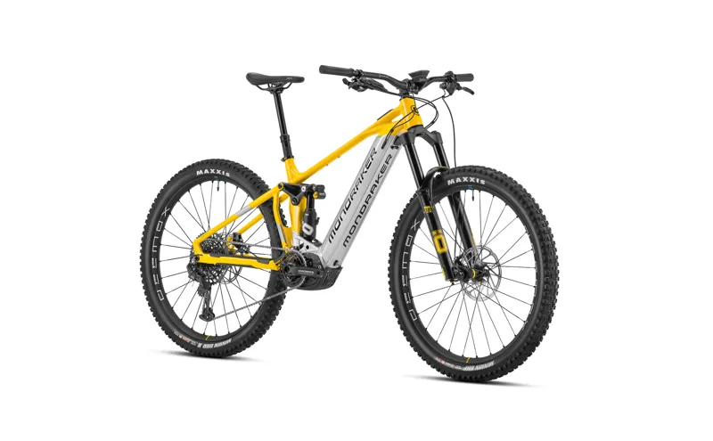 2023 Mondraker Crafty XR - 29 Inch Full-Suspension Electric MTB - Yellow / Silver-1