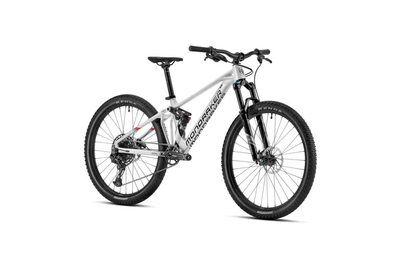 2023 Mondraker Factor 26 - 26 Inch Full-Suspension Kids MTB - White-1