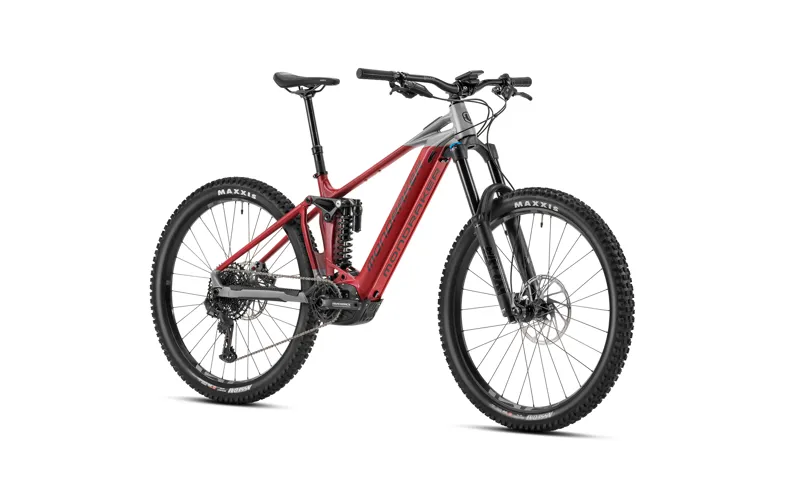 2023 Mondraker Level R - 29 Inch Full-Suspension Electric MTB - Red / Grey-1