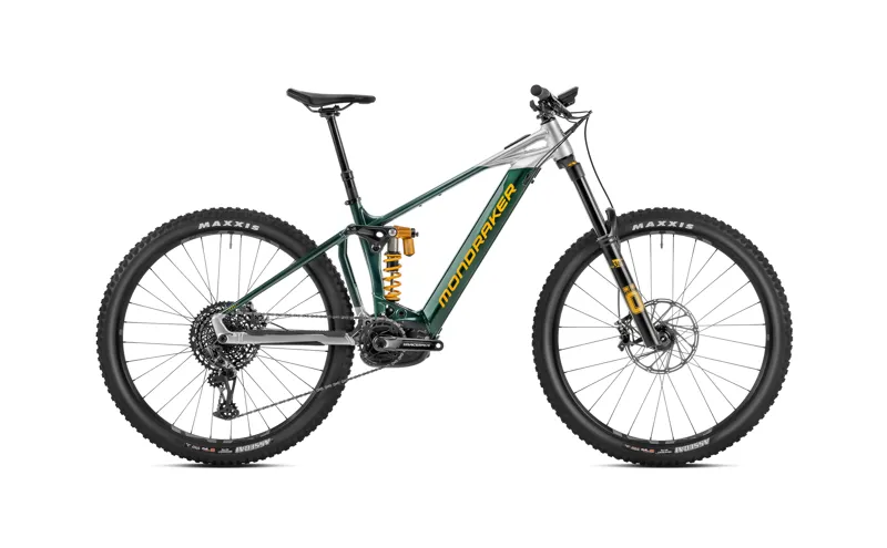 2023 Mondraker Level XR - 29 Inch Super Enduro Full-Suspension Electric MTB - Green / Silver