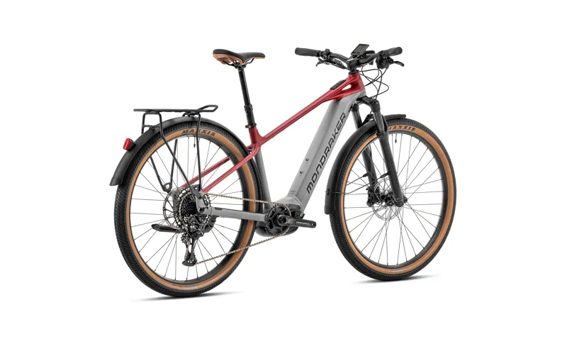 2023 Mondraker Prime R X  - Urban / Cross Country Electric Bike - Grey / Red-1