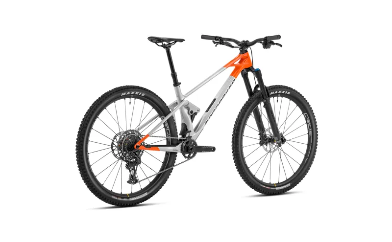 2023 Mondraker Raze Carbon R - 29 Inch Carbon Trail Full-Suspenion MTB - Silver / Orange-2