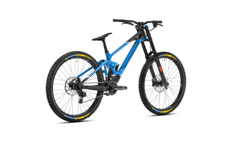 2023 Mondraker Summum R - 29 Inch Carbon Downhill Full-Suspension MTB - Black / Blue-2