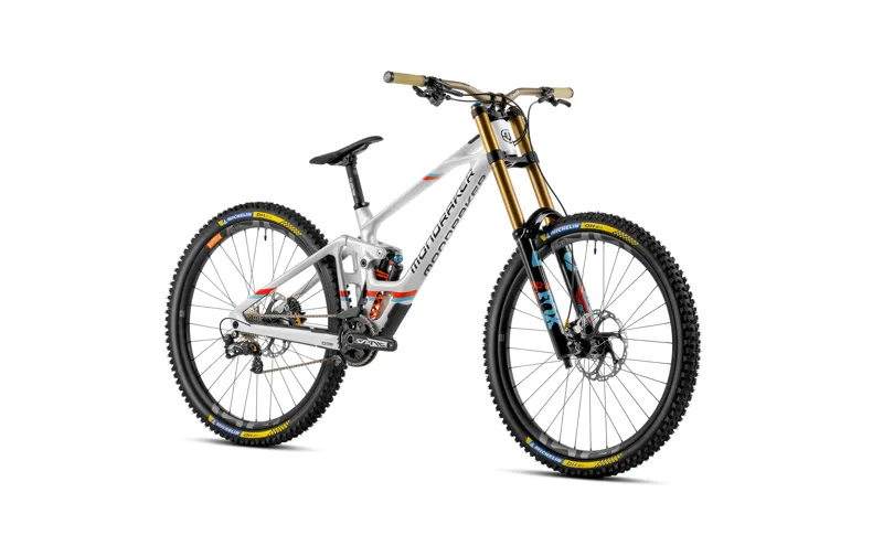 2023 Summum RR - 29 Inch Carbon Downhill Full-Suspension MTB - Silver / White-1