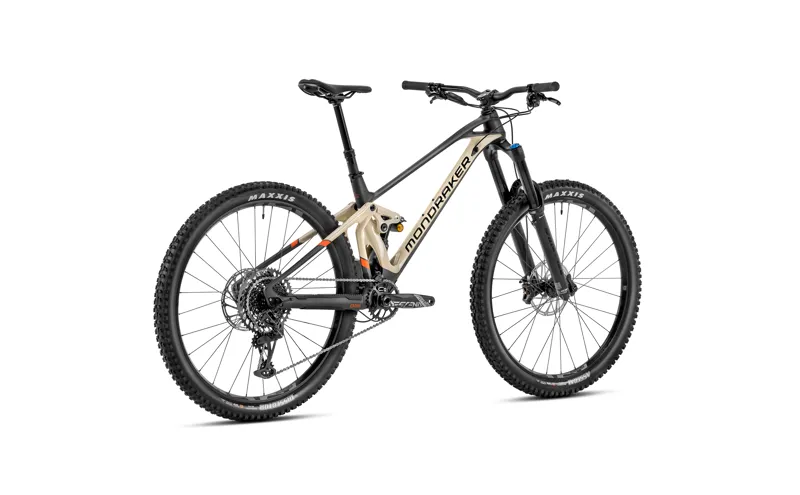 2023 Mondraker Superfoxy R - 29 Inch Carbon Super Enduro Full-Suspension MTB - Black / Brown-2