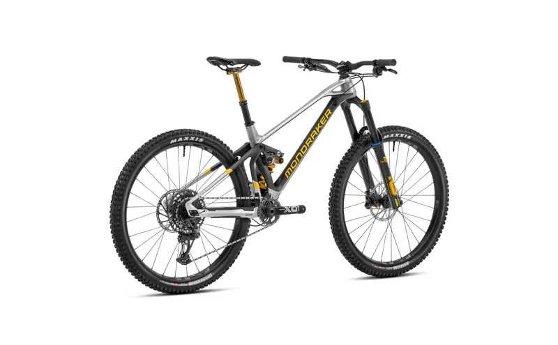2023 Mondraker Superfoxy RR - 29 Inch Carbon Enduro Full-Suspension MTB - Silver / Black / Yellow-2