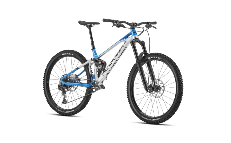 2023 Mondraker Superfoxy - 29 Inch Super Enduro Full-Suspension MTB - Silver / Blue-1