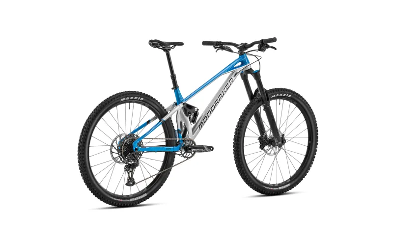 2023 Mondraker Superfoxy - 29 Inch Super Enduro Full-Suspension MTB - Silver / Blue-2