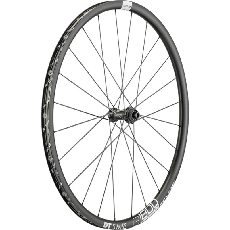 DT Swiss G1800 Gravel Wheel 700c Disc Brake Black Front - 24 mm rim 12 x 100 mm