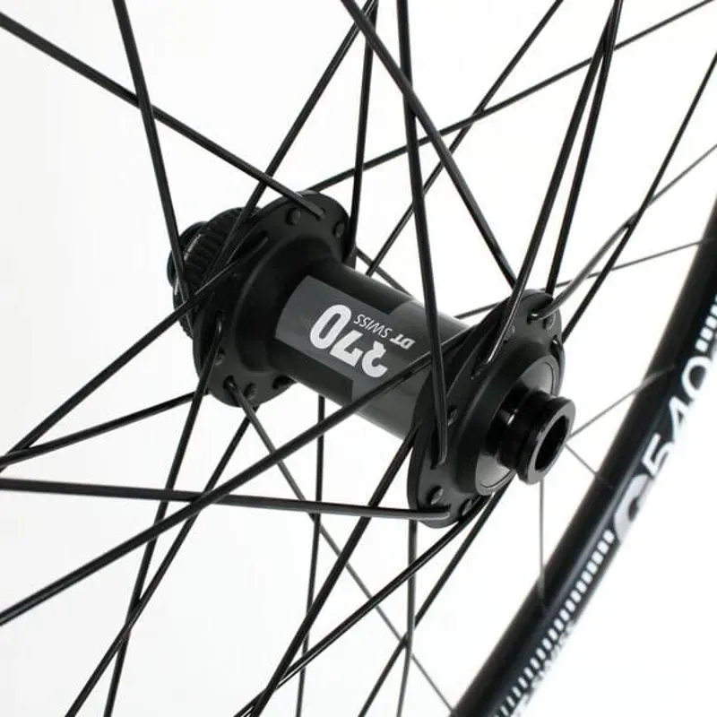 M Part 700C Gravel Front Wheel - DT 370 CL Hub / Alloy Clincher / Center Lock  -2