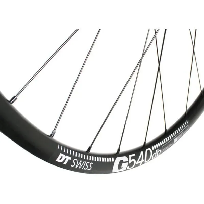 M Part 700C Gravel Front Wheel - DT 370 CL Hub / Alloy Clincher / Center Lock  -3